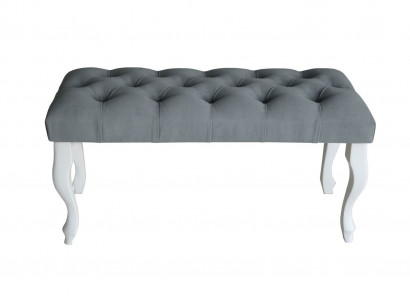 Chesterfield Sitz Polster Bank Polster Sitz Bank Textil Stoff Holz Stil Hocker